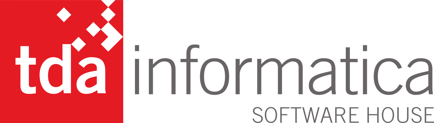 tda rosso lettering grigio